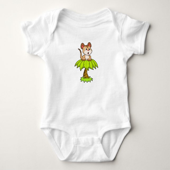 Meerkat with Tree Baby Bodysuit (Front)