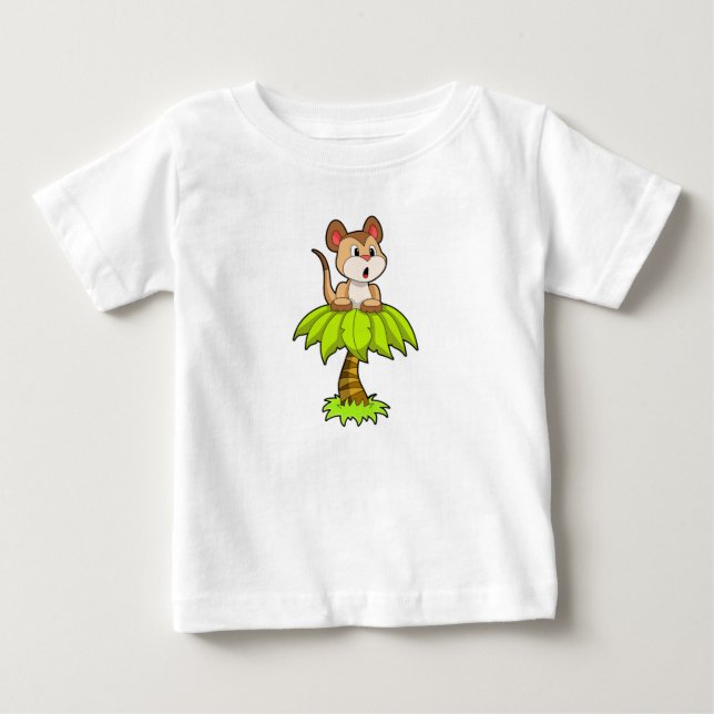 Meerkat with Tree Baby T-Shirt (Front)