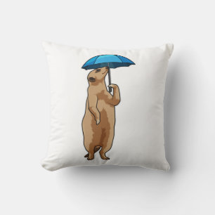 Meerkat with Umbrella Cushion