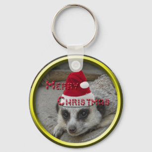 Meerkat Xmas Keychain