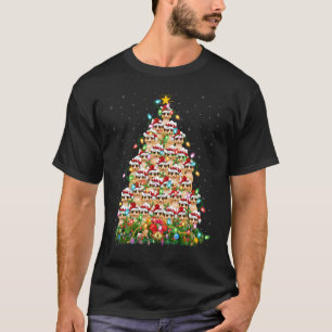 Meerkat Xmas Lights Santa Meerkat Christmas Tree T-Shirt