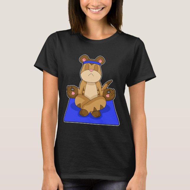 Meerkat Yoga Meditation T-Shirt (Front)