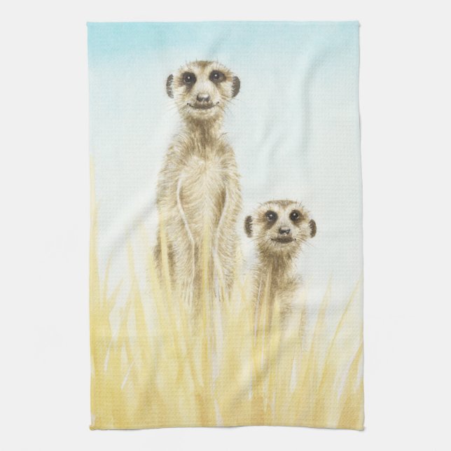 Meerkats American MoJo Kitchen Towel (Vertical)