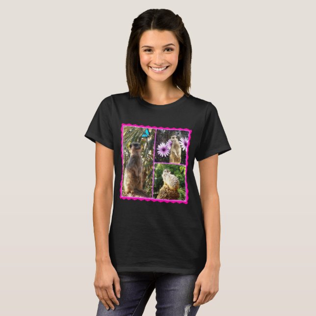 Meerkats In A Collage T-Shirt (Front Full)