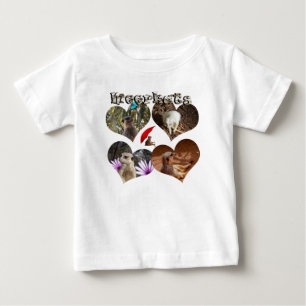 Meerkats In Love Hearts, Baby T-Shirt