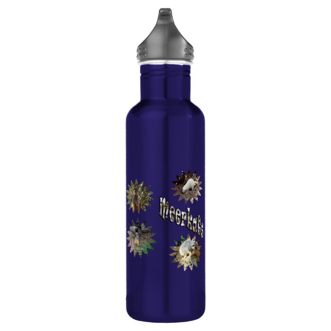 Meerkats In Star Shapes, And Meerkats Logo, 710 Ml Water Bottle (Right)