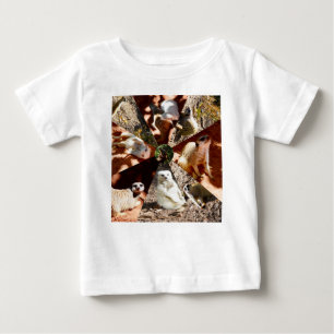 Meerkats In Triangles, Baby Tshirt