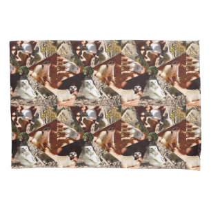 Meerkats In Triangles, Pillowcase