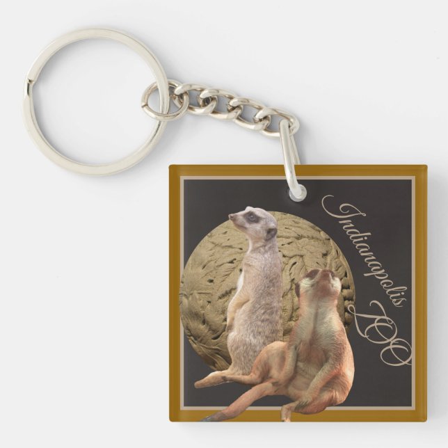 Meerkats  Indianapolis Zoo Key Ring (Front)