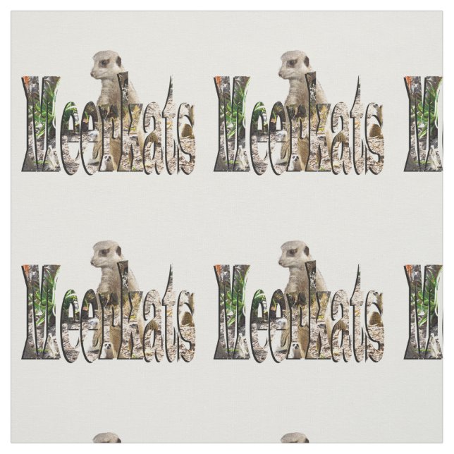 Meerkats Logo With Meerkats, Fabric (Swatch)