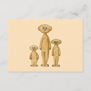 Meerkats. RSVP Card