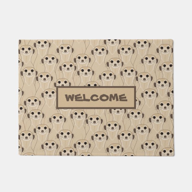 Meerkats - Suricata Doormat (Front)