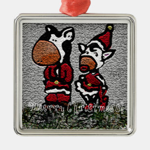 Meerry Christmoo's! Metal Tree Decoration
