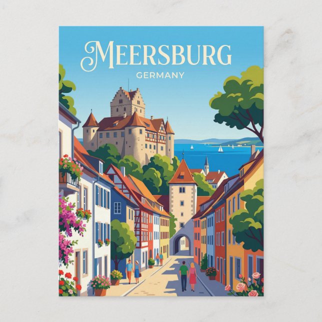 Meersburg Germany Postcard (Front)