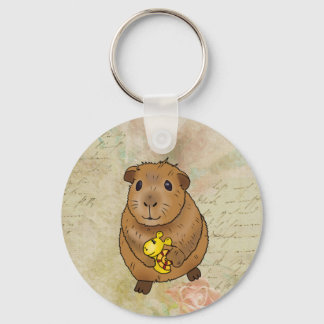 Meerscheinchen und Schnecke Key Ring