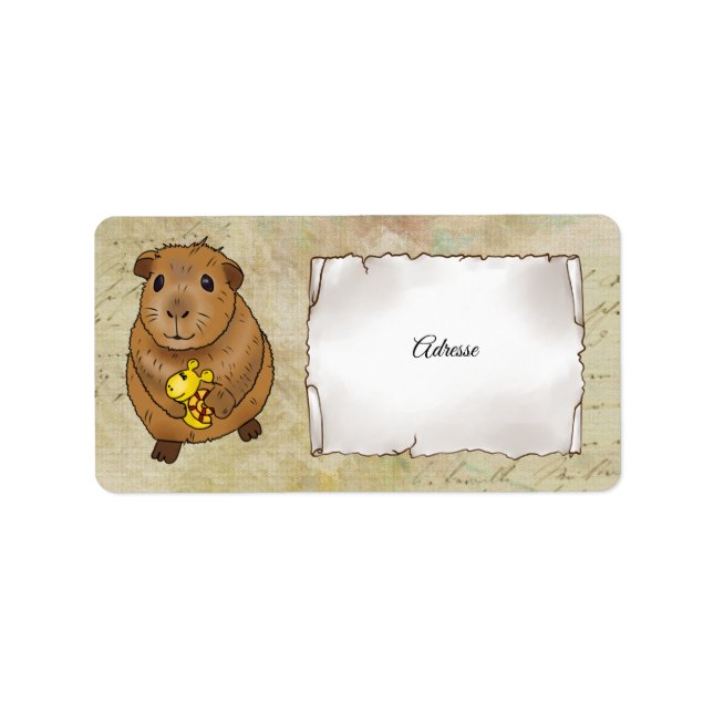 Meerscheinchen und Schnecke Label (Front)