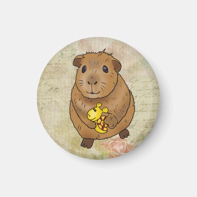 Meerscheinchen und Schnecke Magnet (Front)