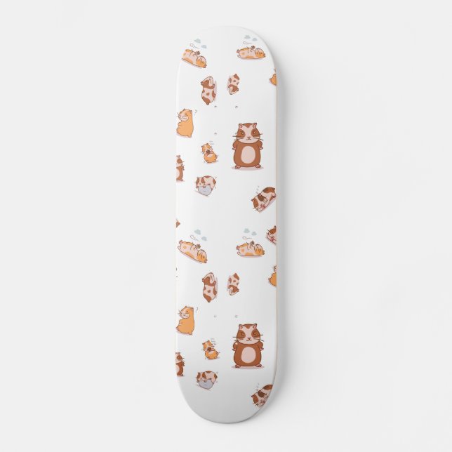 Meerschweinchen Armee niedliches Pattern Skateboard (Front)