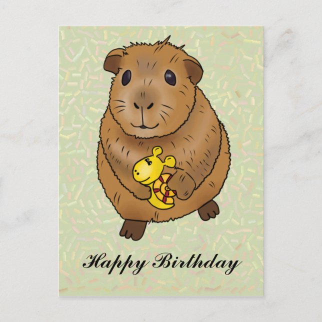 Meerschweinchen und Schnecke Postcard (Front)