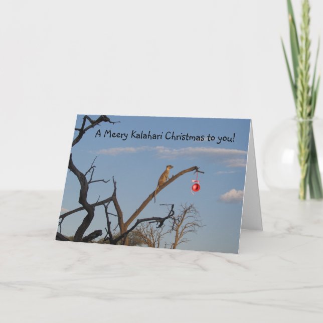 Meery Kalahari Christmas - Seaons Greetings Holiday Card (Front)