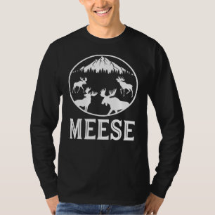 Meese  Plural Of Moose English Grammar Joke T-Shirt