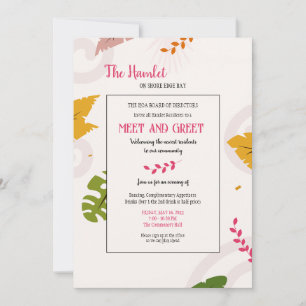 Meet and Greet Condo Coop Invitations