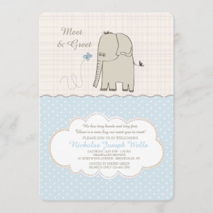 Meet & Greet Baby Boy Invitation