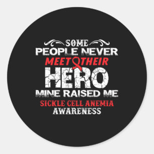Meet Hero- Sickle Cell Anaemia Awareness Supporter Classic Round Sticker