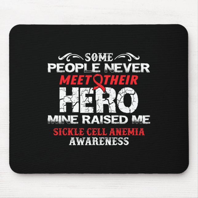 Meet Hero- Sickle Cell Anaemia Awareness Supporter Mouse Mat (Front)