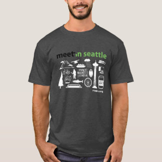 Meet-in Seattle 2017 icons, dark background T-Shirt