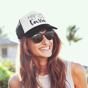 Meet Me at the Barre Ballet Quote Trucker Hat