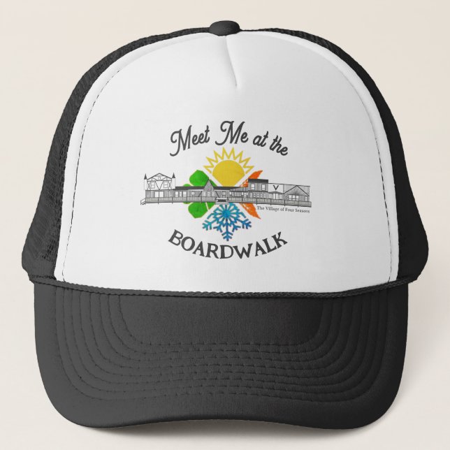 Meet Me at the Boardwalk Trucker Hat (Front)
