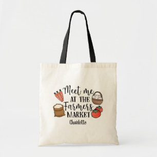 Meet Me at the Farmers Market Personalised Tote Bag