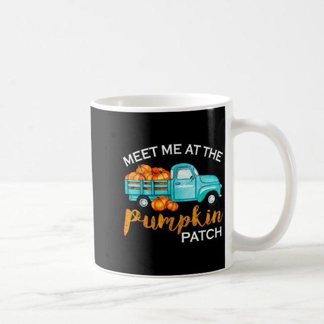 Meet Me At The Pumpkin Patch Ckup Fall Thanksgivin Coffee Mug (Right)