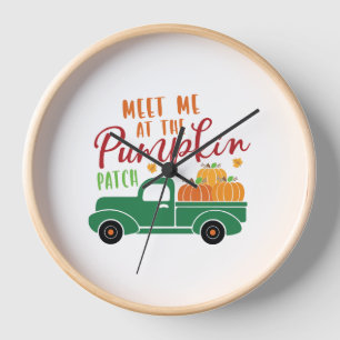 Meet Me At The Pumpkin Patch Clock