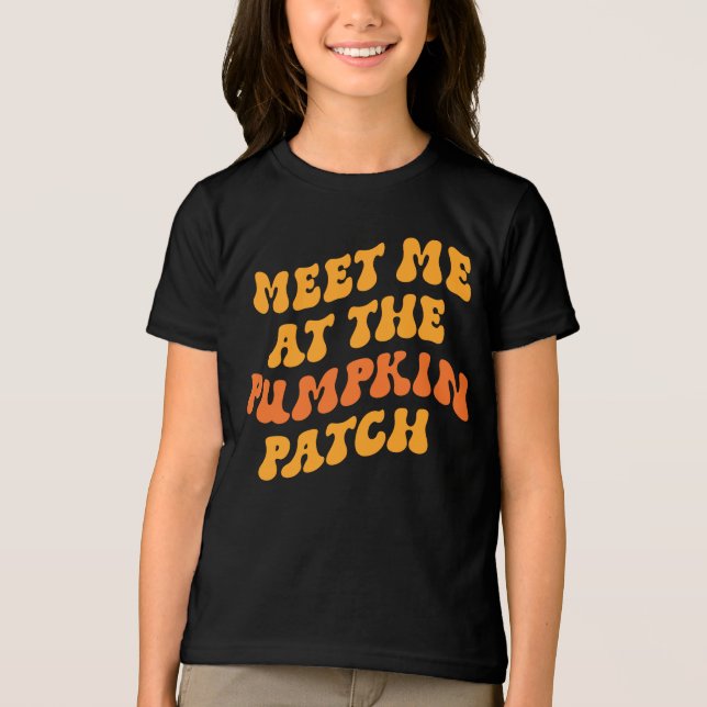 Meet Me At The Pumpkin Patch Tri-Blend Shirt (Front)