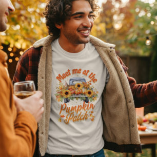Meet Me at the Pumpkin Patch Truck Sunflower T-Shirt
