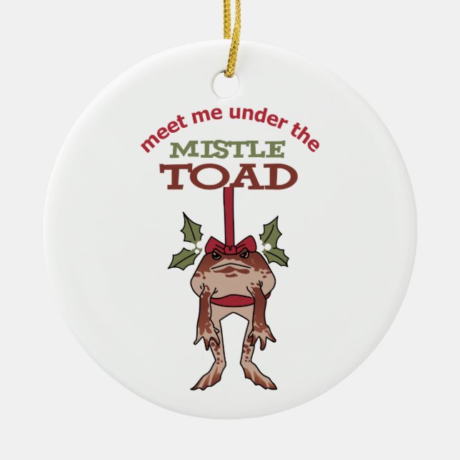 Meet Me Ceramic Tree Decoration (Front)