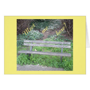 Meet me here? / Woodland Bench / Bluebell Card
