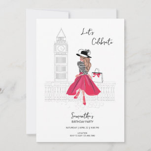 Meet Me in London – Birthday Party Invitation