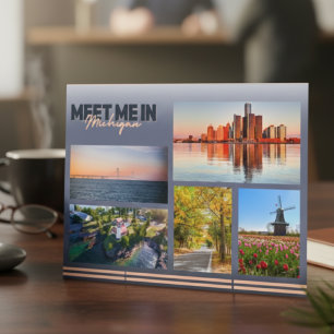 Meet Me In Michigan Postcard
