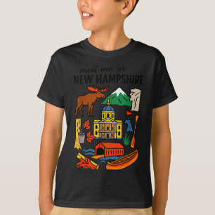 Meet Me In New Hampshire - Cute Us State Travel Re T-Shirt