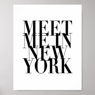 Meet Me In New York Poster