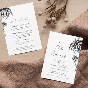 Meet Me in Palm Springs Hen Bachelorette Weekend Invitation