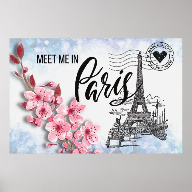Meet Me in Paris 36"x24" Poster (Front)
