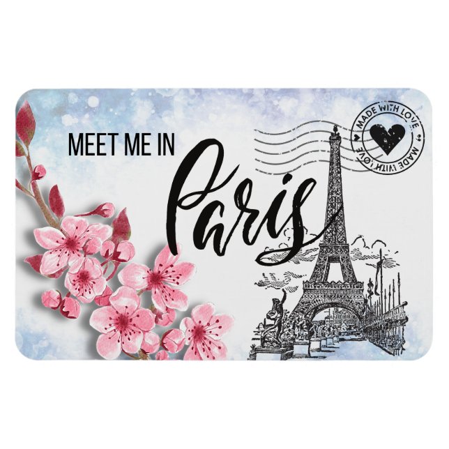 Meet Me in Paris 4"x6" Magnet (Horizontal)