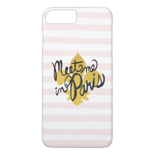 Meet Me in Paris Black and Gold iPhone 8 Plus/7 Plus Case