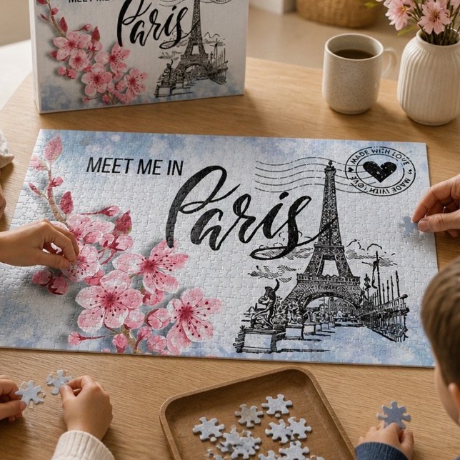 Meet Me in Paris Large Jigsaw Puzzle (Creator Uploaded)