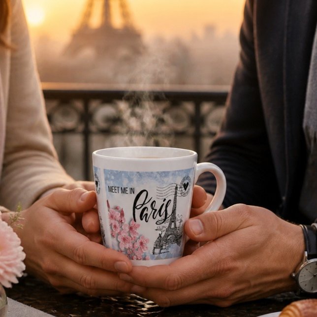 Meet Me in Paris Latte Mug (Creator Uploaded)