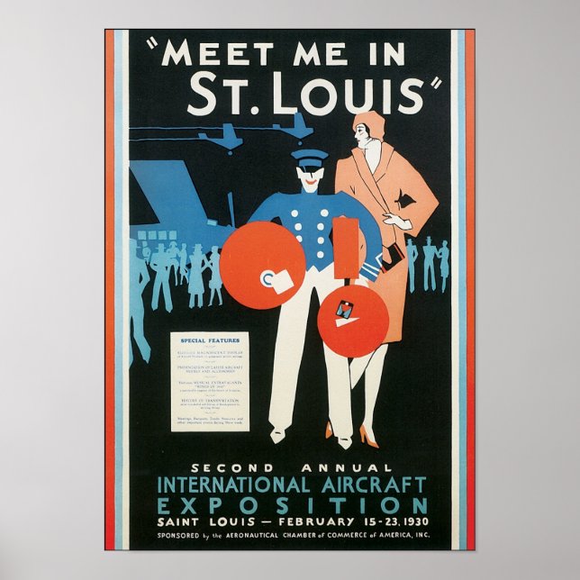 Meet Me in St. Louis Int'l Aircraft Exposition Poster (Front)